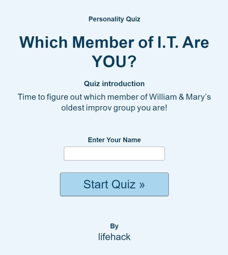Which Member of I.T. Are YOU?
