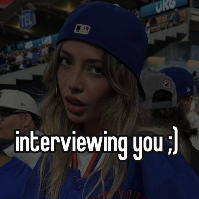 interviewing you ;)