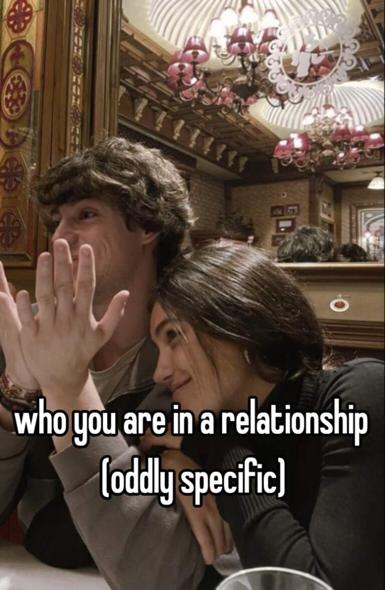 who you are in a relationship (oddly specific)