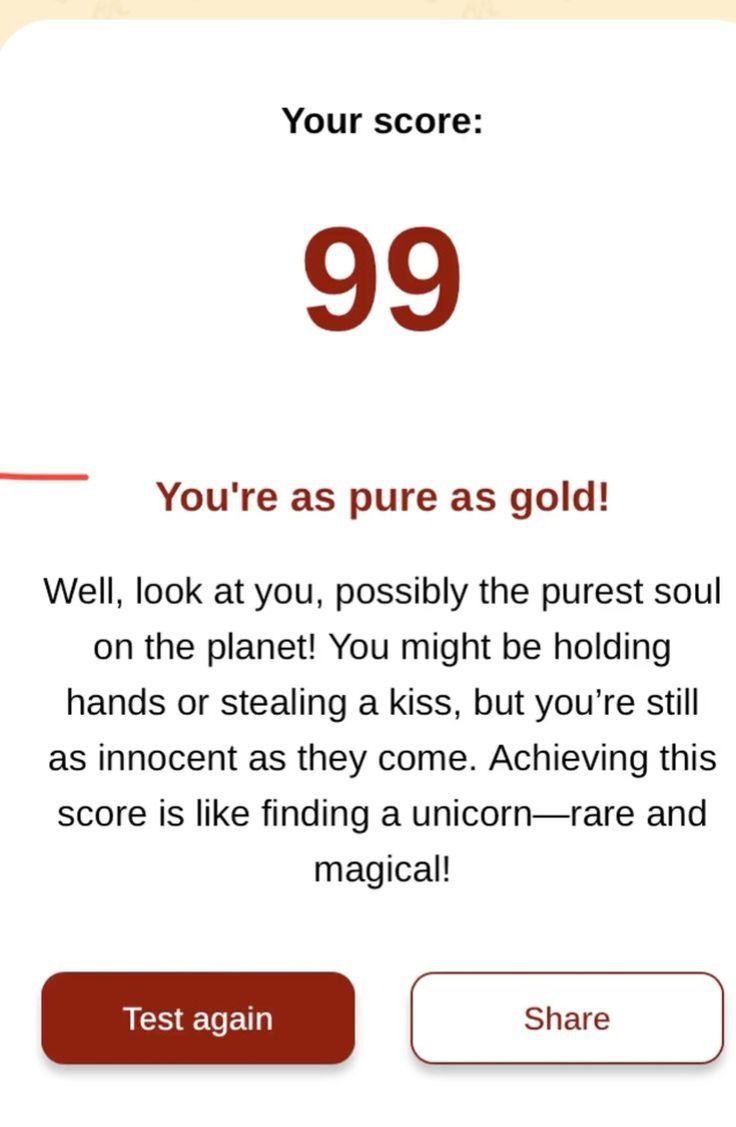 Purity Experience Test