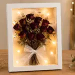 How to Make a Dried Rose Shadow Box Frame With Fairy Lights